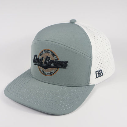 Dad Brims Slick Snap Back Brim (Teal/White)