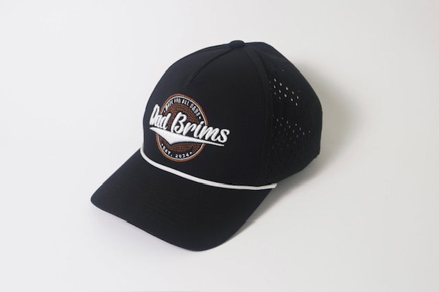 Dad Brims Fore Golf Hat (Black)